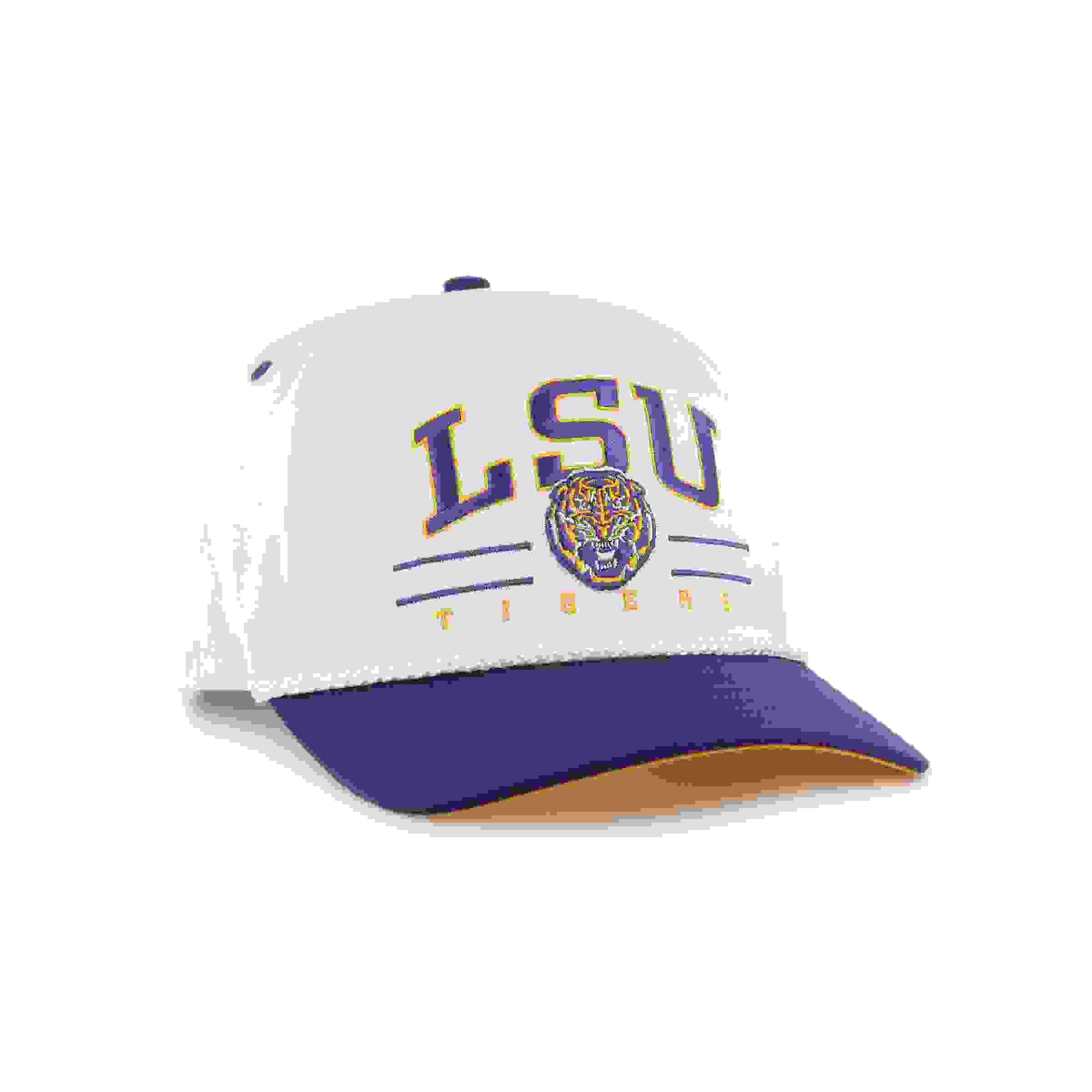 47 LSU Tigers Roscoe Rope Hitch White Snapback Cap
